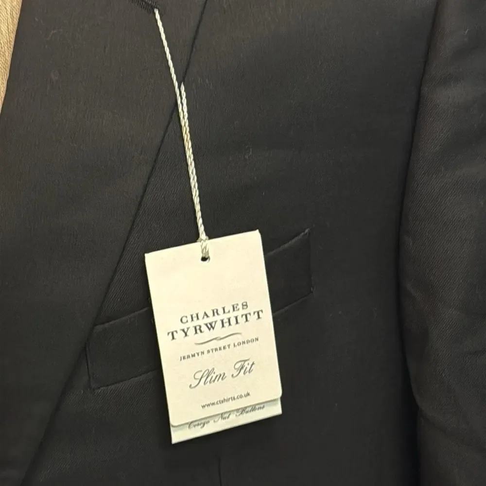Charles TYRWHITT Spin‎ Fit Blazer Navy 46R NWT C38